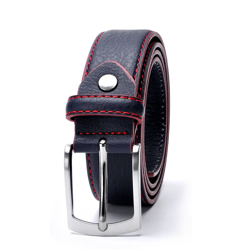 Men's Pin Buckle Leather Leisure Belt - Farefe