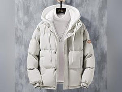 Fashion Hooded Jacket Men Winter Windproof Coat