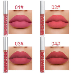 Pack Of 10 Matte Nonstick Cup Waterproof Lip Gloss Set