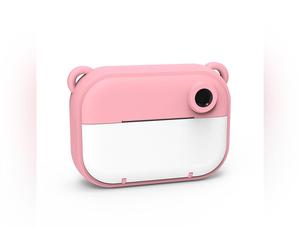 Cartoon Mini Children Camera with Polaroid Print, 12MP Dual Cameras, Stickers, Filters, and More