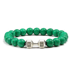 Enhance Your Style with this Trendy Turquoise Energy Gun Alloy Bracelet