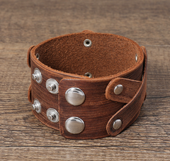 Vintage Style Multi-layer Leather Bracelet: Elevate Your Look with this Elegant Accessory