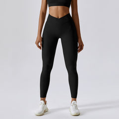 Threaded European And American Tight Yoga Pants For Outer Wear - Farefe