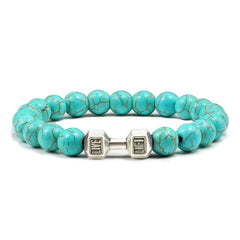 Enhance Your Style with this Trendy Turquoise Energy Gun Alloy Bracelet