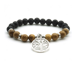 Hand-woven Red Rope Tree of Life Bracelet - Embrace the Natural Beauty