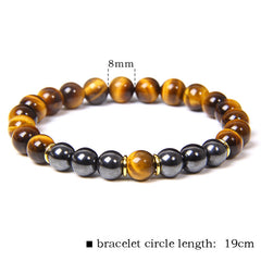 Tiger Eye Stone Bracelet - Embrace Natural Beauty and Wellness with This Hand-Woven Bracelet - Farefe