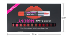 Long-Lasting, Moisturizing Non-Stick Matte Lipstick And Lip Gloss Set - Farefe