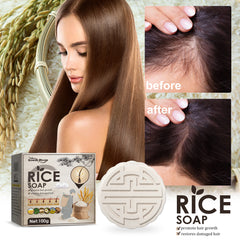 Rice Shampoo Soap for Hair Growth | Anti-Hair Loss Treatment | Nourishing & Strengthening Formula