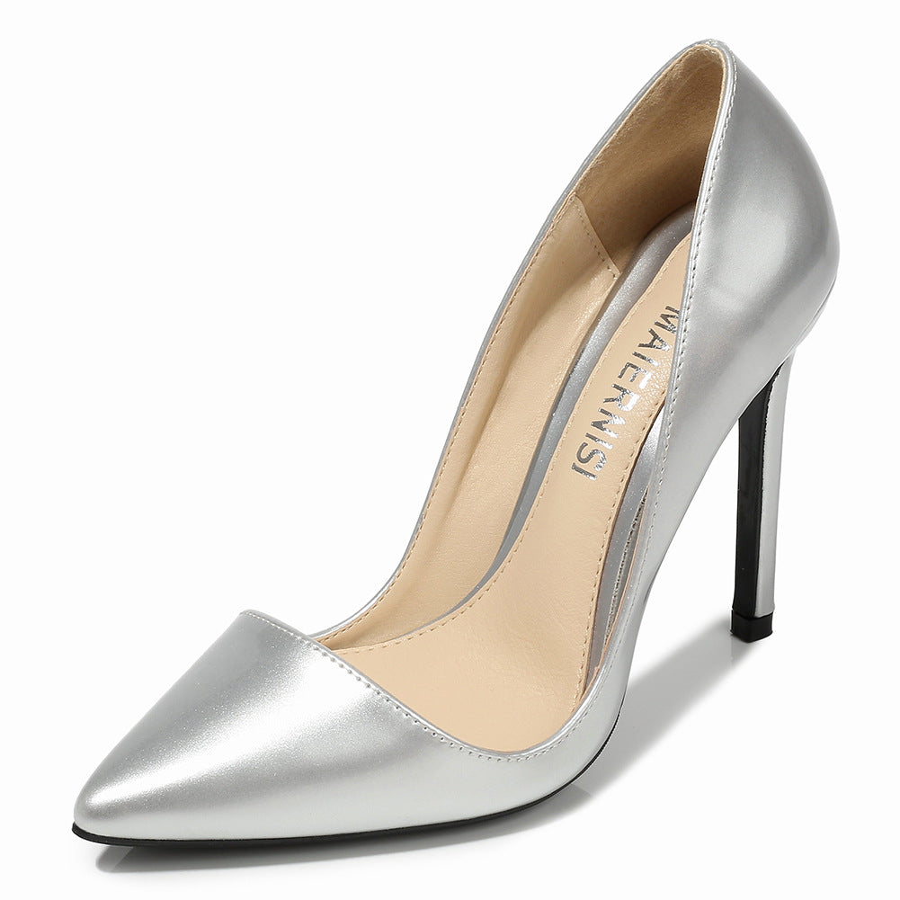 Low-cut Plus Size Heel Pointed Stiletto High Heel - Farefe