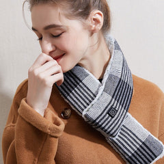 Graphene Smart Heating Scarf - Electric Scarf with Three-Speed Thermostat, 40~55°C Temperature Setting, 80*10CM Size