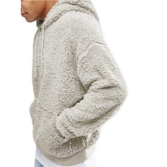 Autumn Men's Warm Hoodie Fleece Hooded Winter Sweatshirt Long Sleeve Pullover - Farefe