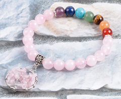 Elevate Your Style with Crystal Beaded Chakra Bracelet for Women