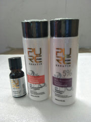 PURC Straightening Hair Repair and Straighten Damage Hair Kit - Smooth, Shiny, Frizz-Free Hair - Farefe