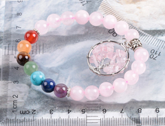 Elevate Your Style with Crystal Beaded Chakra Bracelet for Women