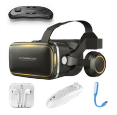 VR Shinecon 6.0 Virtual Reality Headset 3D Glasses with Stereo Headphones for Smartphones - 4.7-6.0 inch Compatibility