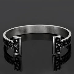 Viking Bracelet Ornament: Bold Titanium Steel Statement Piece for Your Uniqueness
