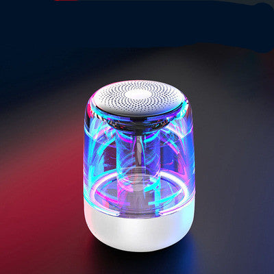 Portable Bluetooth Speaker with Powerful Bass and Variable Color LED Light - Wireless Column Radio - Farefe
