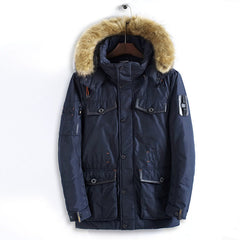 Men Winter Long Cotton Coat Warm Clothing - Farefe