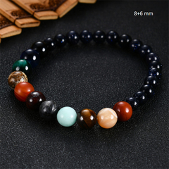 Solar System Planetary Bracelet: Embrace the Mysteries of the Cosmos with this Unisex Gemstone Bracelet