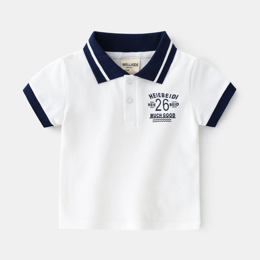 Boy's Baby T-Shirt Short Sleeved Summer Kids Children's Top - Farefe