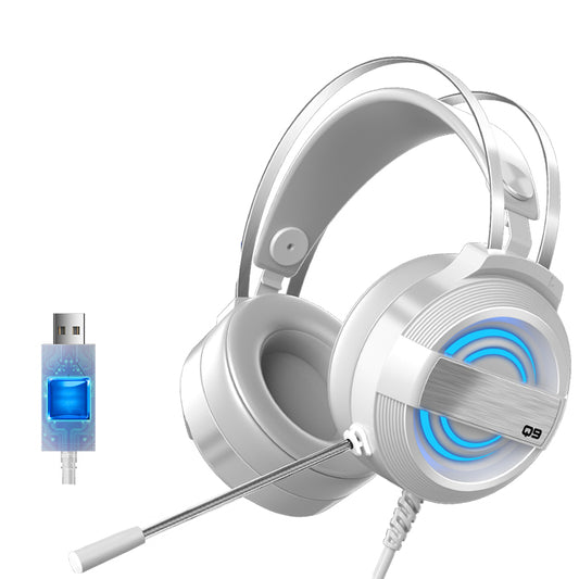 Gaming Headset with Mic, Earmuffs, Wired - Headphone Headset - Farefe