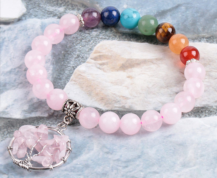 Elevate Your Style with Crystal Beaded Chakra Bracelet for Women