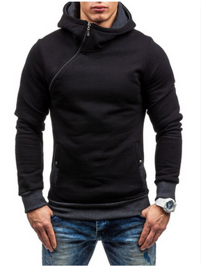 Brand Hoodie Oblique Zipper Men's Fashion Tracksuit Sweatshirt - Farefe