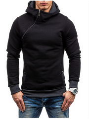 Brand Hoodie Oblique Zipper Men's Fashion Tracksuit Sweatshirt - Farefe