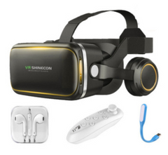 VR Shinecon 6.0 Virtual Reality Headset 3D Glasses with Stereo Headphones for Smartphones - 4.7-6.0 inch Compatibility