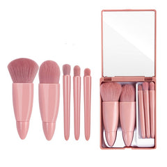 Makeup Brush Set - 5-Piece Cosmetic Tool Kit