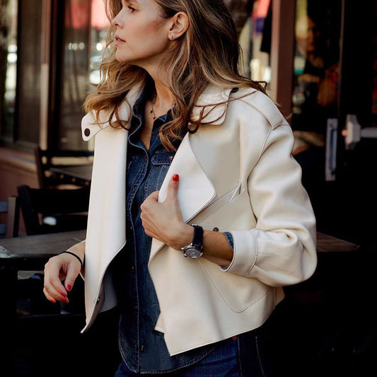 Autumn and Winter Women's Leather Jackets - New Products - Farefe