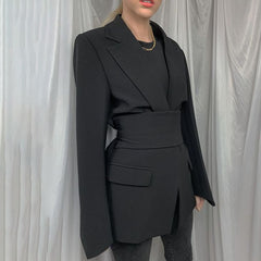 Women's Suit Coat Top Waist Slimming Elegant Overcoat