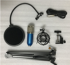 BM800 Microphone Set – Professional Capacitance Mic for Computer and Recording, Wireless Option, Heart-shaped Pointing, with Bracket and Shock Mount - Farefe