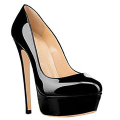 European And American Large Size High Heels Round Toe Women's Shoes - Farefe