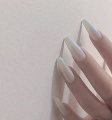 Long Ballet Nail Stickers with Flat and Pointed Water Droplets