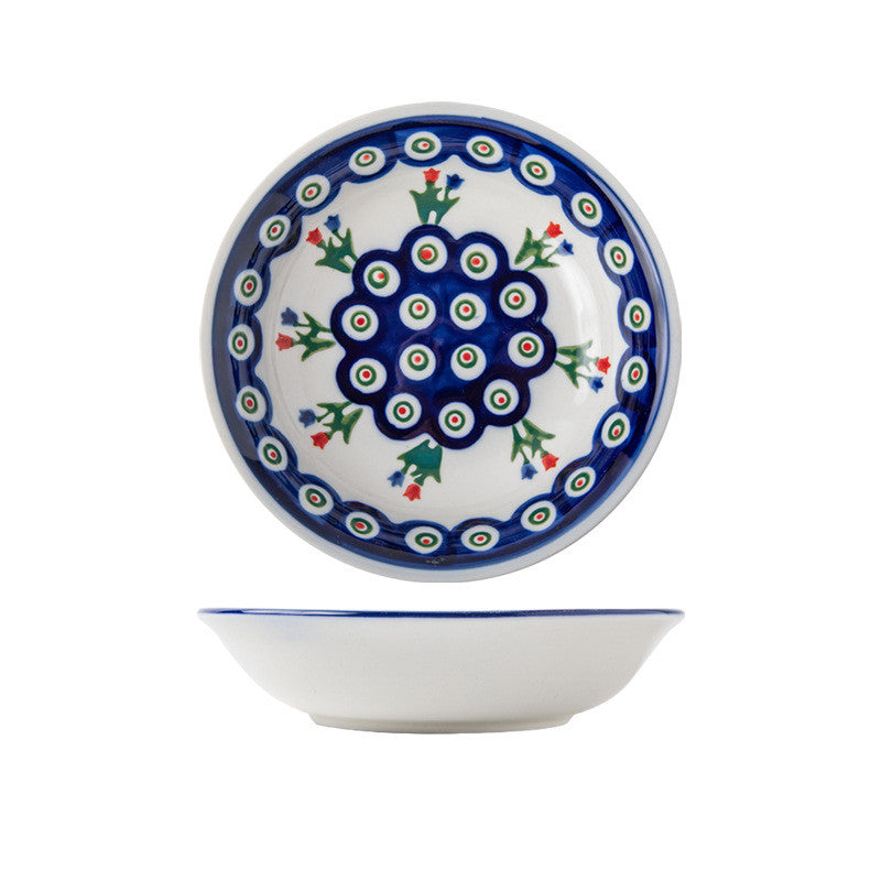 Creative Ethnic Style Ceramic Soup Bowls and Plates - Retro Custom Household Tableware - Farefe