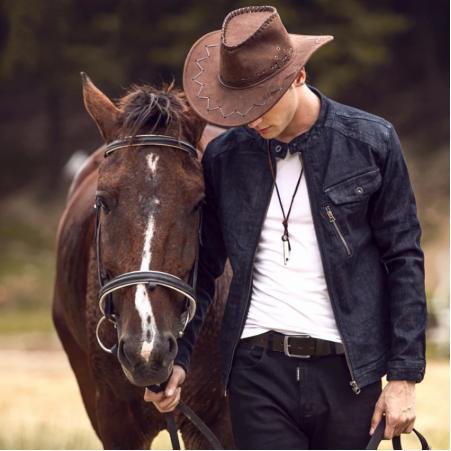 High-end Leather Pin Buckle Belt for Men - First Layer Cowhide, Lacquer Processing, Rectangular Belt Buckle, Pin Buckle Fastening, Rivet Design - Black/Brown - Width: Ordinary - Single Circle - Available in Various Sizes - Farefe