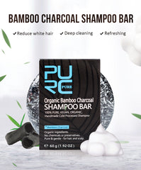 Deep Cleansing and Nourishing Bamboo Charcoal Shampoo Soap - Achieve Healthy and Beautiful Hair