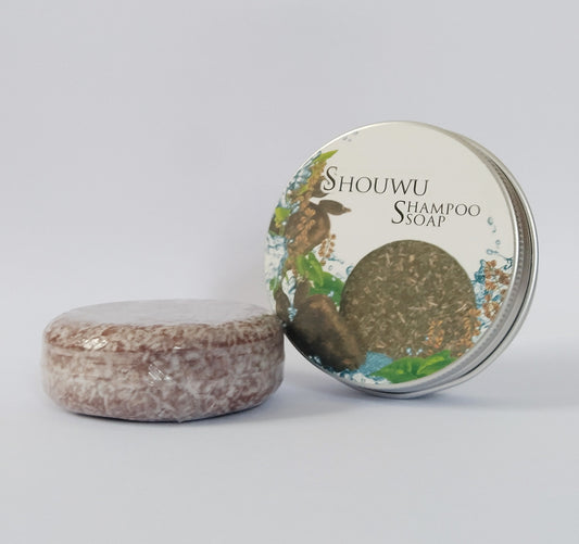 Silicone-Free Polygonum Ginseng Nourishing Shampoo Soap - Herbal Fragrance for Moisturized, Dandruff-Free Hair - Farefe