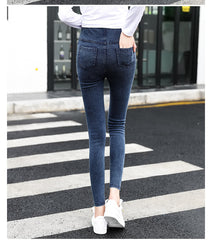 Stay Stylish and Comfortable with Korean Washed Denim Maternity Pants for Fall