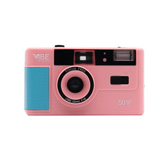 Brand new German VIBE 501F Non-Disposable Retro Film Camera 135 Film with Flash - Farefe