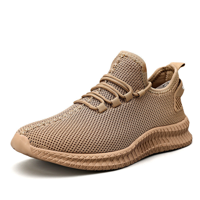Mens Casual Breathable Coconut Shoes - Low Heel Athletic Sneakers - Farefe