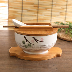 Korean Ins Wind Porcelain Rice Bowl Set - Exquisite, Creative, Good-Looking Students, One Person Bowl - Farefe