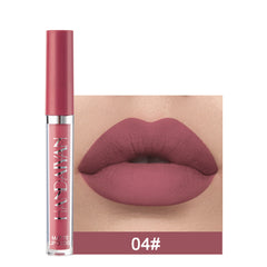 Matte Non-stick Cup Lip Gloss, Long-lasting Matte Liquid Lipstick