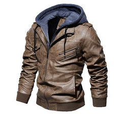Winter Fashion Moto Leather Jacket Men Slim Fit Oblique Zipper PU Jackets Autumn Streetwear