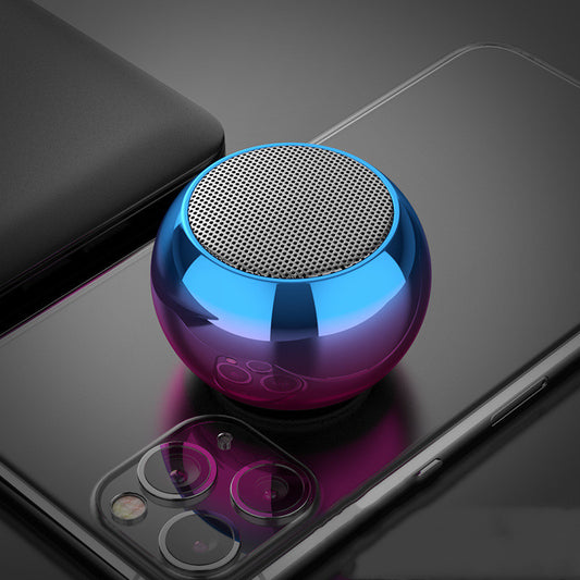 M3 Colorful Wireless Speaker with 3D Mini Electroplating, Round Steel Cannon, Bluetooth Support, U Disk Subwoofer - Farefe