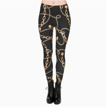 Printed Stretch Pants for Women - Breathable, Slim Fit Yoga Leggings with Anti-Wire Removal Pattern (Size: Waist 60-88cm, Hip 96-116cm, Length 92cm) - Farefe