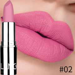 Silver Matte Bullet Lipstick - Long-lasting, Non-stick, Moisturizing Solid Lipstick