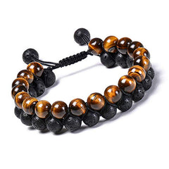 Stylish Tiger Eye Bracelets for Couples: Perfect Matching Agate Beads Bracelet