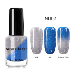 Temperature Color Changing Peelable Nail Polish - Farefe